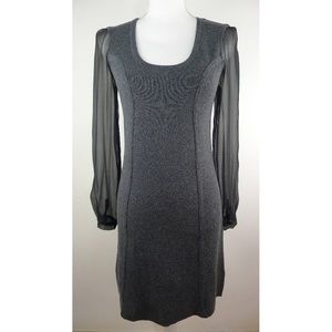 Juliette Longuet Wool/Cotton Knit and Silk Chiffon